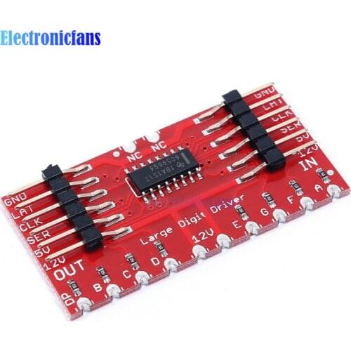 DC 5V TPIC6C596 Large Digit Driver Drive 6.5" 7-Segment LED Display Module for Andrino Diy Kit Electronic PCB Board Module