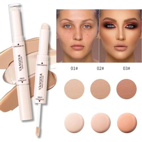 Double-head Concealer Pen Face Make Up Liquid Waterproof Contouring Foundation Contour Makeup Concealer Stick Pencil Cosmetics