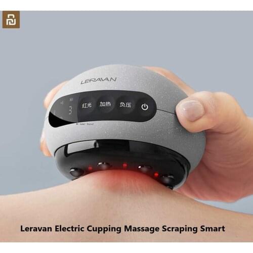 MIjia Leravan Electric Cupping Massage Scraping Smart Mini Cupping Scraping Infrared Physiotherapy Magnetic Resonance Massager