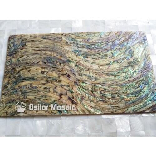 Natural abalone paua shell laminate for musical instrument and furniture inlay