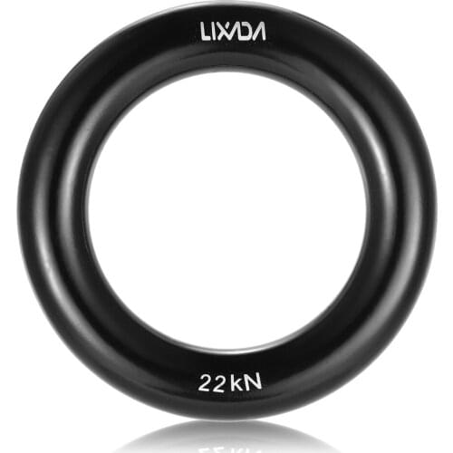 Lixada Outdoor Rappelling Ring 22KN Rock Mountain Climbing O-ring Adventure Tree Climbing Hammock O-Ring Equipment