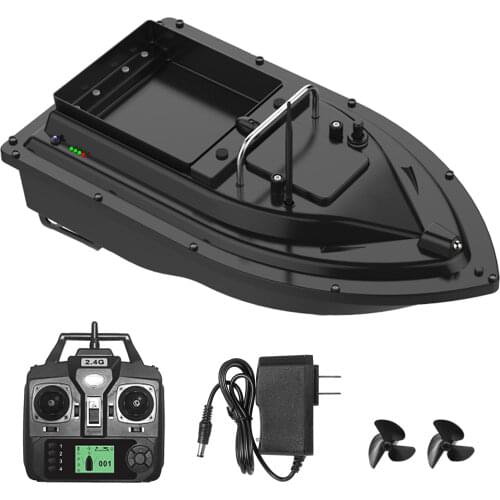 GPS Fishing Bait Boat with Large Bait Container Automatic Bait Boat 400-500M Remote Range 2 Bait Containers Smart Fish Feeder