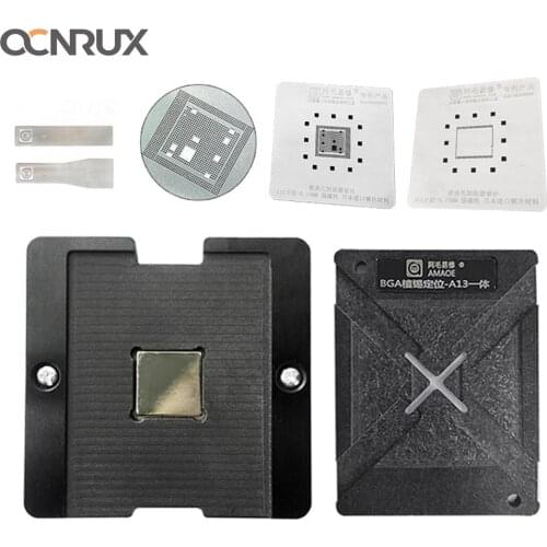 Amaoe Magnetic Reballing Platform Reballing Kit With BGA Planting Tin Net Stencil for iPhone 11 A13 CPU