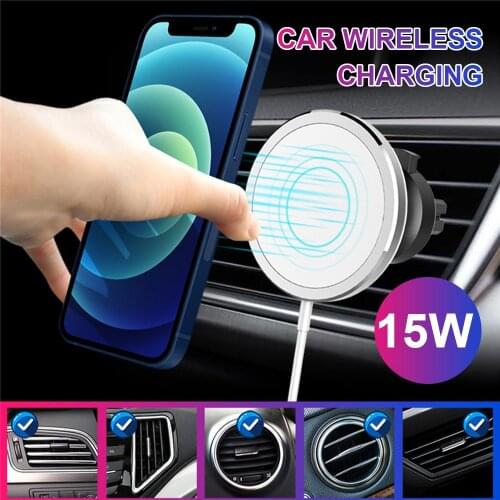 Magnetic 5W/10W/15W Wireless Charger For iPhone 12 Pro Max Mini For Magsafe Fast Charging Quick Wireless Charger