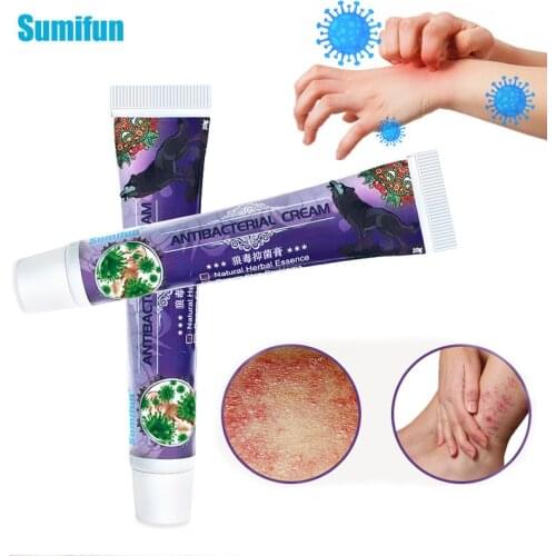 1pcs Sumifun Skin Care Cure Wolf Venom Antibacterial Cream Psoriasis Ointment Dermatitis Eczema Treatment Herbal Medical Plaster