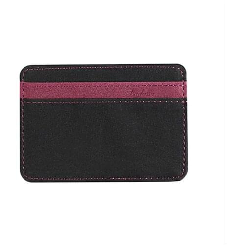 Men Wallet Synthetic PU Leather High Quality Fashion Short Purses Retro Frosted Vertical Wallets Youth Multi-card Coin Purse