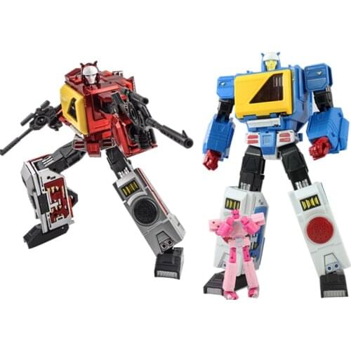 New KFC Transformation Blaster P-4Ax Transistor P-4B Blue TWINCAST MP Proportion G1 Action Figure Toys