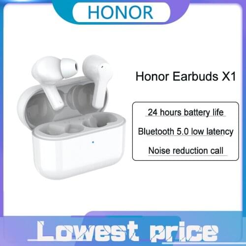 Original Huawei Honor Earbuds Wireless Bluetooth headset Earbuds X1 TWS Earphone 5.0 Dual-mic Noise Cancellation for Calls