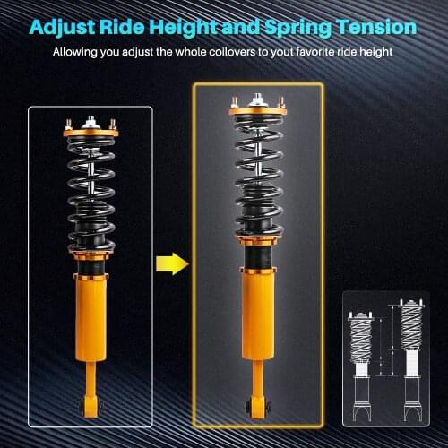 Full set Suespension New Coilover Coil Shock Spring Strut Kit for Honda Accord 03-07 DX EX LX SE for Honda Acura TSX 2004-2008