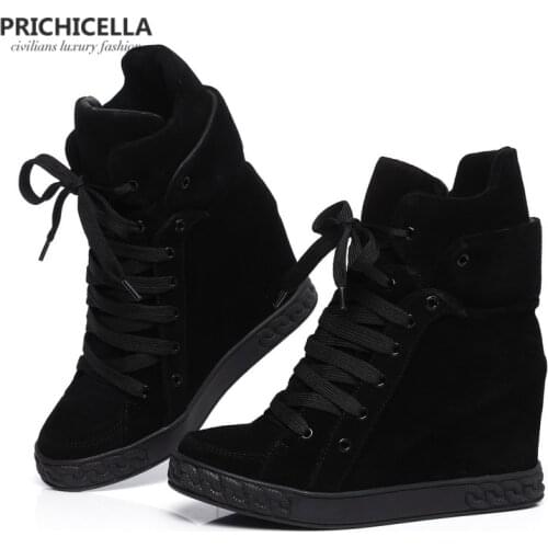 PRICHICELLA Women's Wedge Ankle Boots
