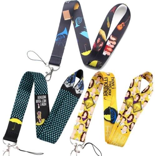 How I Met Your Mother Keychain Lanyard Neck Strap for Key ID Card Straps Badge Holder DIY Hanging Rope gift for mom dad
