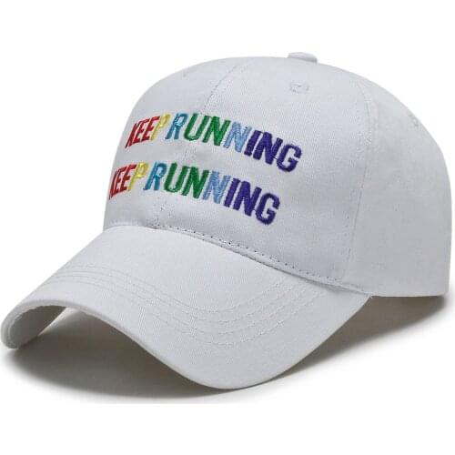 Letters Embroidered Baseball Cap Adjustable Strapback Sports Hat Running Cap Casual Dad Hat Adult Unisex