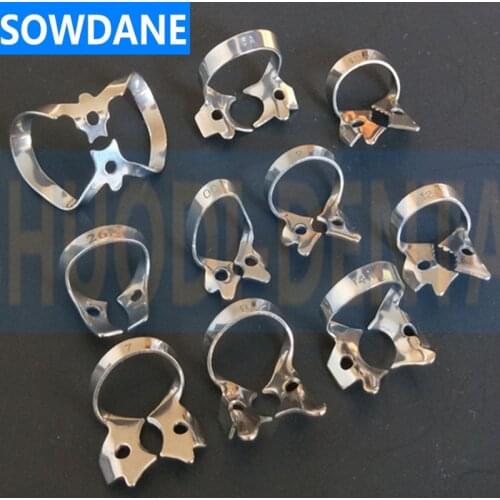 Most Popular Dental Rubber Dam Clamps Rubber Barrier Clip Stainless Steel Material