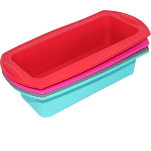Silicone Bread Ice Cube Candy Chocolate Cake Cookie Cupcake Molds Cupcake Non Stick Bakeware Baking Pan Oven Rectangle Mould