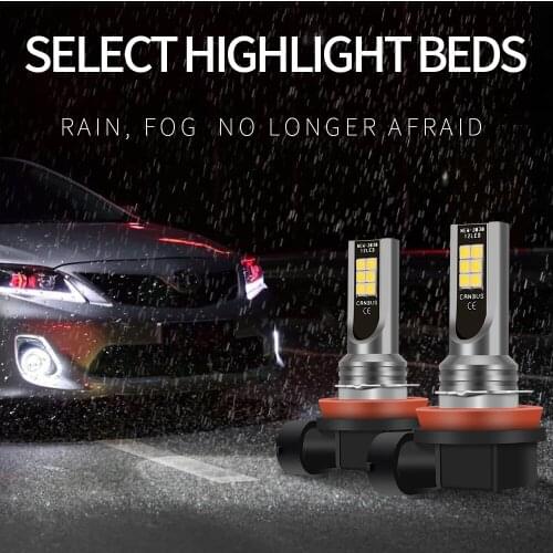 Fog Light H11 Led H4 H7 H8 H9 H11 9005 HB3 9006 HB4 Auto Car Led Headlight Bulbs Fog Lamp 12V 24V 12000LM 60W 6000K White