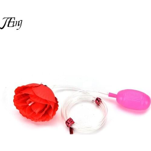 1 pcs Hot Selling Funny Prank Kids Prankster Water Squirt Rose Clown Flower Magic Trick Joke