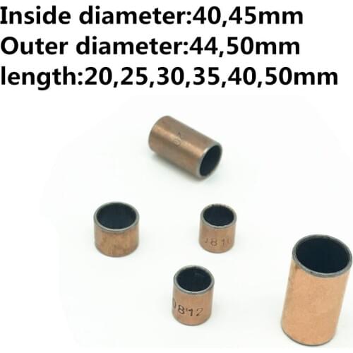 10pcs SF-1 The Inside Diameter of 40mm 45mm Self Lubricating Composite Bearing Bushing Sleeve SF1 Copper Sleeve Oilless Bushing