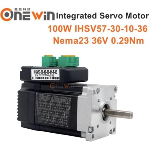 100W NEMA23 Integrated Servo Motor 3000rpm 36VDC 0.29Nm iHSV57-30-10-36