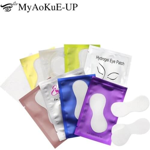 50pairs Eyelashes Paper Patches For Eyelash Extension Under Eye Pads Eye Gel Patch Lint-free Eye Tips Sticker Patch Make Up Tool