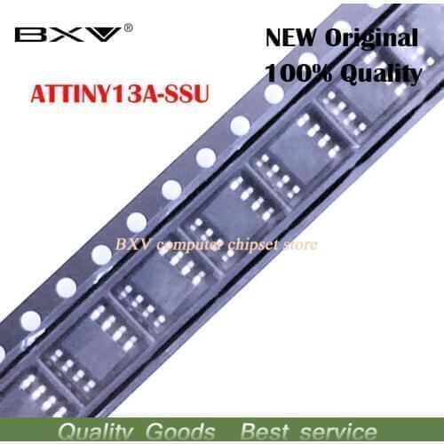 50pcs/LOT ATTINY13 ATTINY13A TINY13A MCU AVR 1K FLASH 20MHZ IC ATTINY13A-SSU SOP-8