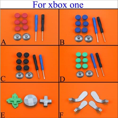 YuXi Swap Thumb Analog Sticks Grips Stick D-Pad Bumper Trigger Button Screw Driver Gamepad Replacement for Xbox One Elite Wi