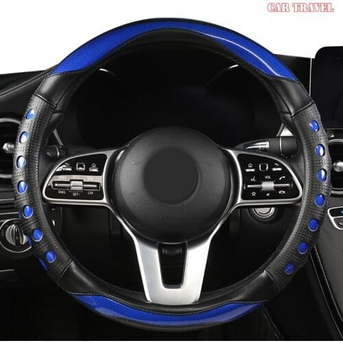 CAR TRAVEL Microfiber Leather Car Steering Wheel Cover For Acura TSX MDX RDX TL RSX TLX Integra