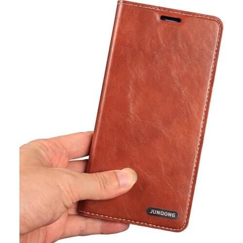 Phone Case For Samsung Note 10 9 8 S10 Plus S9 S8 S7 S6 Edge A5 A7 A8 J5 J7 A50 A70 Oil Wax Leather Custom Flip Wallet Bag Cover