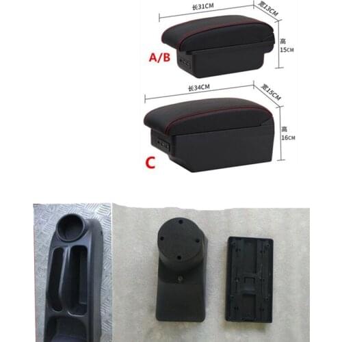 For civic ep3 armrest box central Store content Storage armrest box USB interface 2001-2006