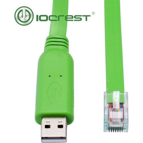 IOCREST USB Rs232 Rj45 Console Cable for Cisco Router New Direct Selling Stock Serial 6FT 1.8m Length Network Route