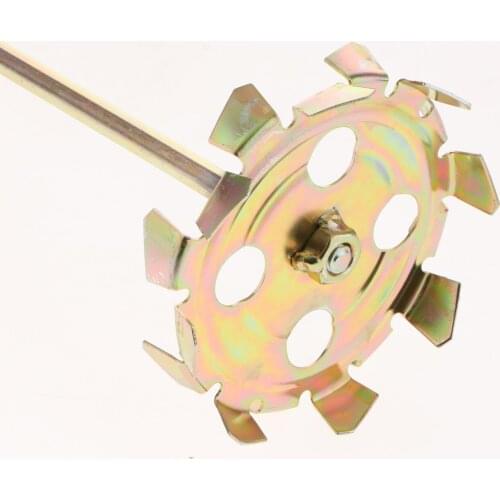 Paint Cement Plaster Adhesive 45# Steel Mixer Stirrer Paddle Rod For Drill