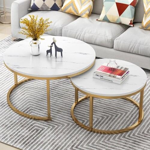 Small round table mini family living room sofa side modern minimalist creative coffee table coffee table for living room