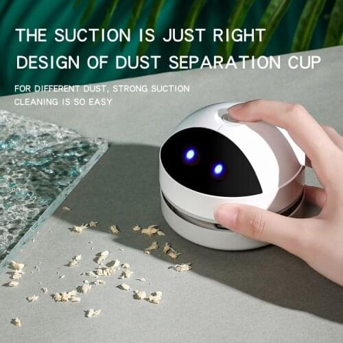Mini Vacuum Cleaner Automatic Portable USB Charging Keyboard Desktop Cleaner Office Desk Home Table Sweeper Dust Removal