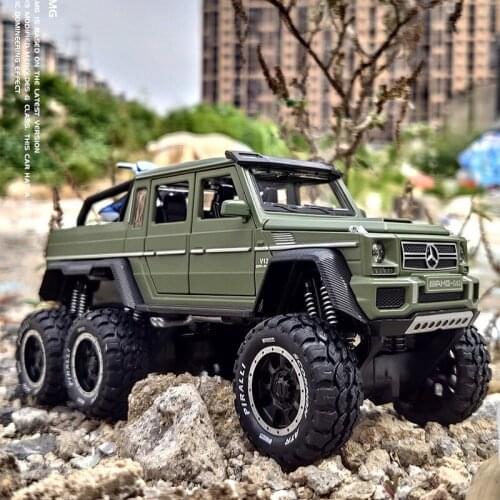 1:28 Mercedes-Benzs Big G Alloy Car G63 Pull Back Light Off-Road Model Metal Vehicle Simulation Collection Gifts Toys for boys