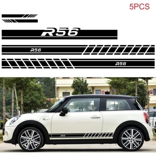 Racing Stripe Car Sticker Side Door Engine Cover for Mini Cooper F56 F54 F57 F55 F60 R50 R52 R53 R55 R56 R57 R58 R59 Accessories