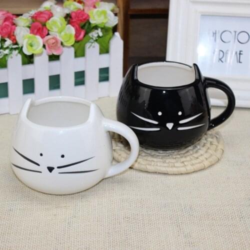 New Cute Cat mug Animal Milk Mugs,Office coffee tea cup,Ceramic Creative Coffee Porcelain Tea Cup Nice Gifts