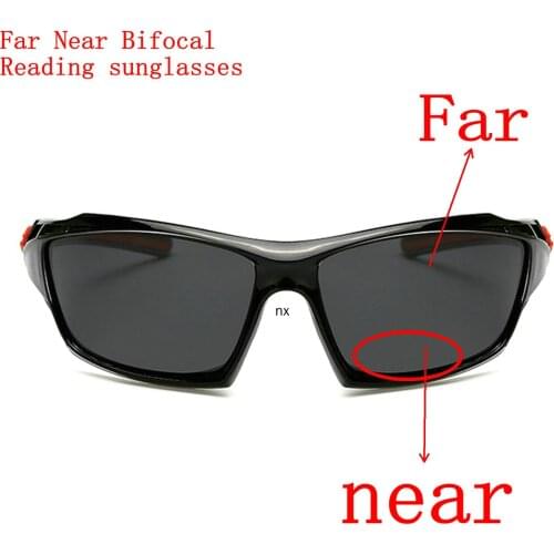 Outdoor Look Far/near Bifocal Reading Sun Glasses Women Men Presbyopia Sports Cycling and Driving Reading Sunglasses Diopter NX