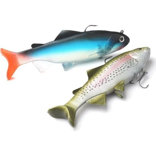 TOMA Soft Lure Wobblers Artificial Bait Silicone Soft Fishing Lures Sea Bass Carp Fishing Lead Big Fish Jig Bait Fresh Saltwater