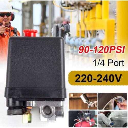 Durable 220-240v Regulator Duty Air Compressor Pump Pressure Control Switch Air Pump Control Valve 90-120psi Pressure Controller