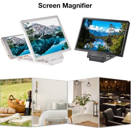 Mobile Phone Screen Magnifier Eyes Protection Display 3D Video Screen Amplifier Folding Enlarged Expander Stand