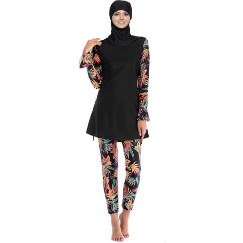 Modest Muslim Swimwear Islamic Swimsuit Hijab Swimwear Full Coverage Swimwear Muslim Swimming Beachwear Swim Suit