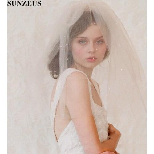 Свадебные короткие фаты Sunzeus China At AliExpress