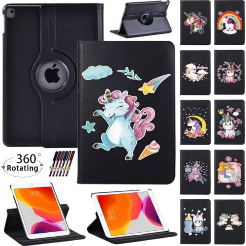 360 Case for Apple IPad Mini 1/2/3/4/5Gen/iPad 2/3/4/5/6/7/8 Gen Anti-fall Lightweight Automatically Wake Up Tablet Case
