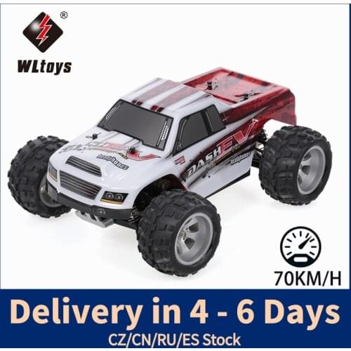 WLtoys A979-B 2.4G 1/18 RC Car 4WD 70KM/H High Speed Electric RC Toys Full Proportional Big Foot Truck RC Crawler RTR Car