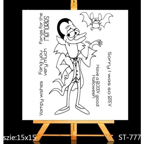ZhuoAng Halloween vampire Clear Stamps/Card Making Holiday decorations For scrapbooking Transparent stamps