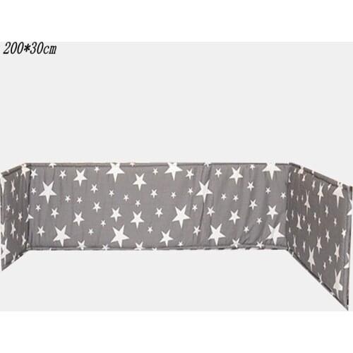 1 PCS 200*30cm Baby Bed Bumper Soft cotton 0-24 Monthes Breathable Baby Bedding Bumper Collision Around baby bumper