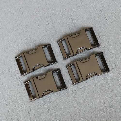 10 Pieces Gun Black 25mm Metal Quick Side Release Buckles for DIY Out Door Luggage Dog Collar Buckle