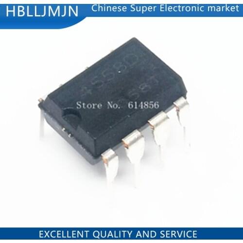 100PCS NJM4558D DIP8 NJM4558 DIP JRC4558D JRC4558