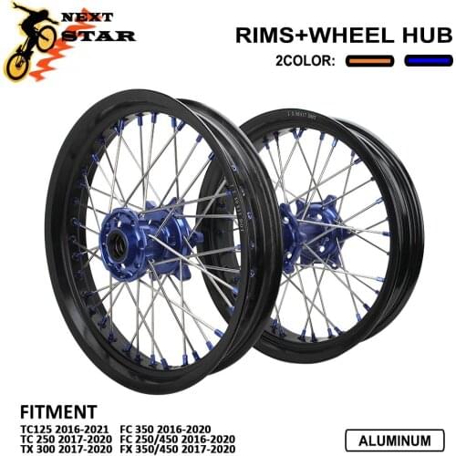 2.5x17 3.5x17 Front Rear Wheels Rims Hubs Spacers For Husqvarna TC125 TC250 TX300 FC250 FC350 FC450 FX350 FX450 2016-2020 2021