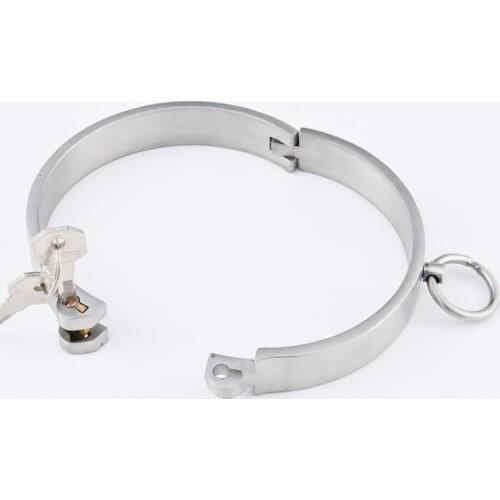 304 Stainless Steel Lockable Lock Neck Collar Slave Bdsm Bondage Restraint Erotic SM Adult Games Sex Toys For Couples Woman Men