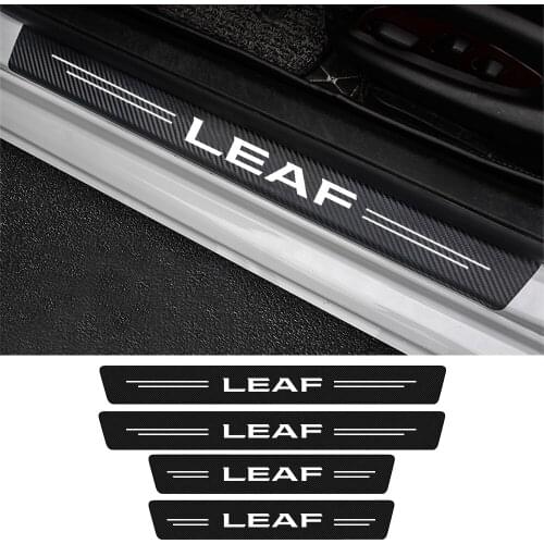 4X For Nissan Leaf 2021 2020 2019 2018 2017 2016 2015 2014 2013 2012 2011 ZE0 ZE1 Car Door Threshold Sticker Tuning Accessories